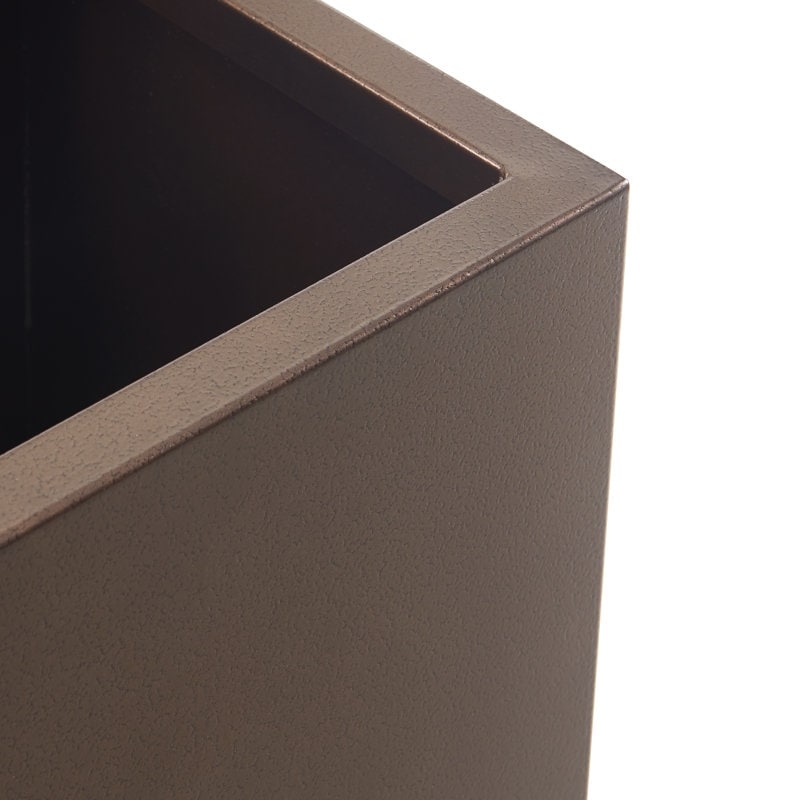 Grand bac à plantes métallique pour extérieur, 96,5 x 76,2 x 76,2 cm (LxlxH) - Bac à plantes avec séparateur métallique - 96,5x76,2x76,2