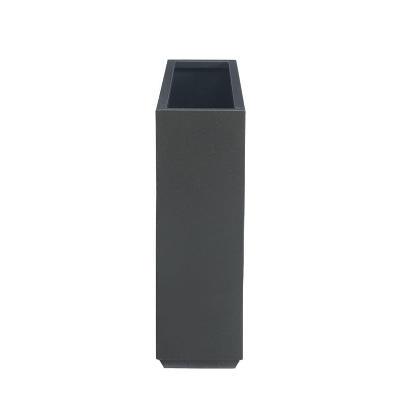 Grand bac à plantes métallique pour extérieur, 96,5 x 76,2 x 76,2 cm (LxlxH) - Bac à plantes avec séparateur métallique - 96,5x76,2x76,2
