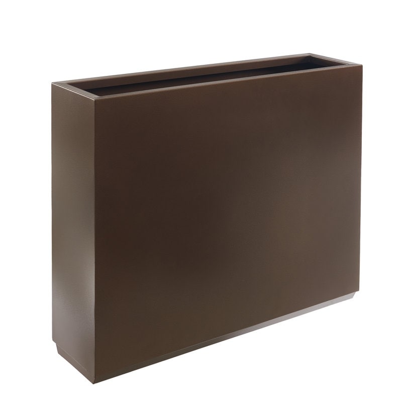 Grand bac à plantes métallique pour extérieur, 96,5 x 76,2 x 76,2 cm (LxlxH) - Bac à plantes avec séparateur métallique - 96,5x76,2x76,2