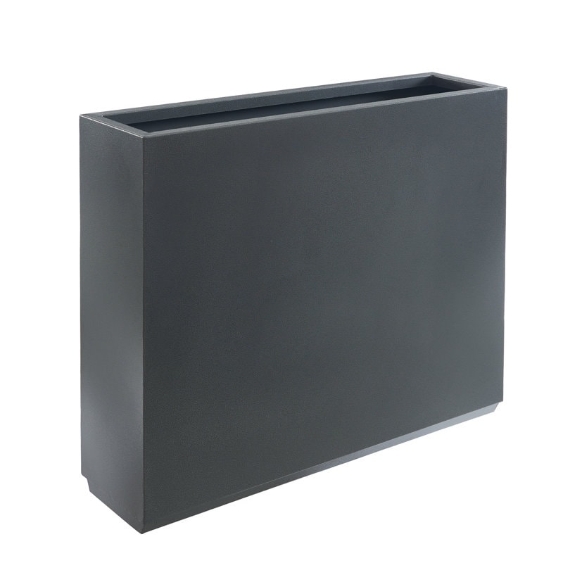 Grand bac à plantes métallique pour extérieur, 96,5 x 76,2 x 76,2 cm (LxlxH) - Bac à plantes avec séparateur métallique - 96,5x76,2x76,2