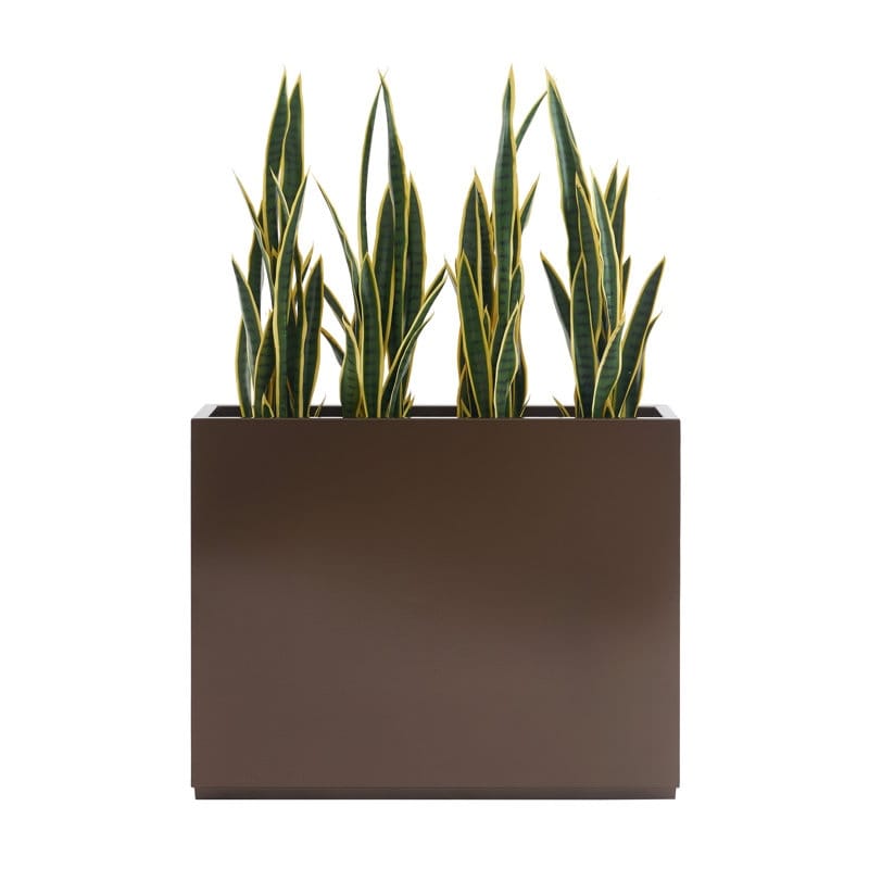 Grand bac à plantes métallique pour extérieur, 96,5 x 76,2 x 76,2 cm (LxlxH) - Bac à plantes avec séparateur métallique - 96,5x76,2x76,2