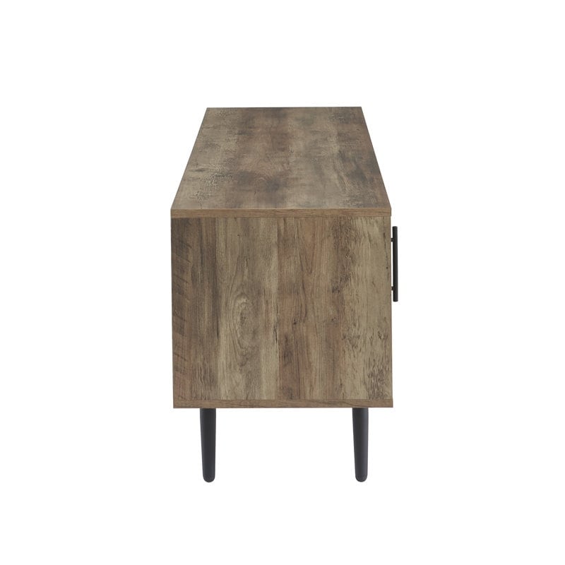 Meuble TV style Mid-Century Modern pour télévisions jusqu'à 70 pouces, meuble multimédia - 52 cm (H) x 150 cm (L) x 39 cm (P)