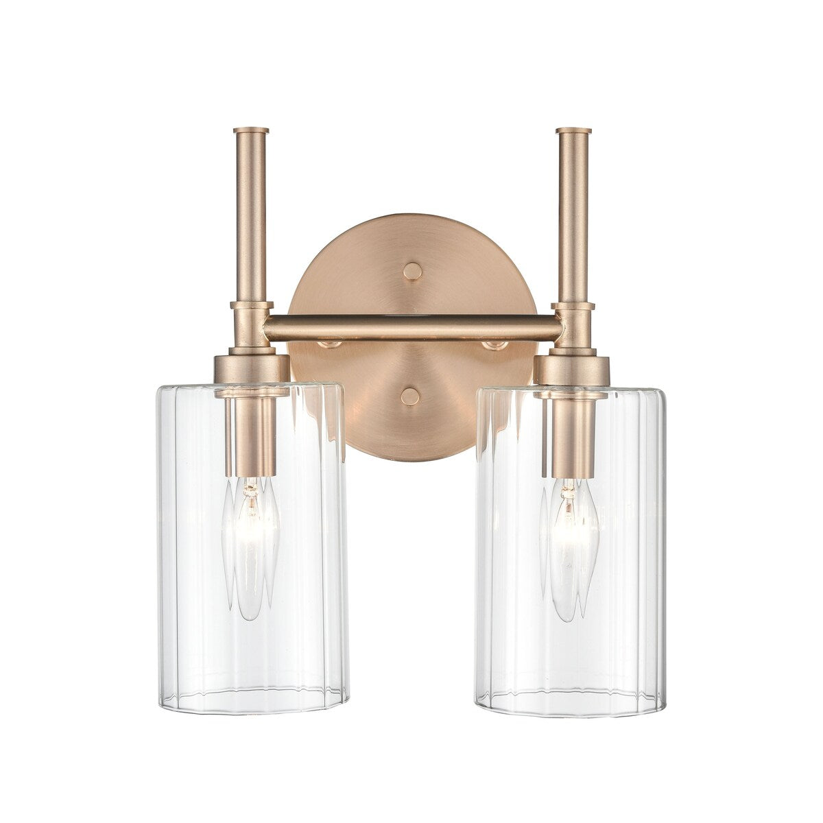 Millennium Lighting Lustre de salle de bain Chastine avec abat-jours en verre dépoli transparent