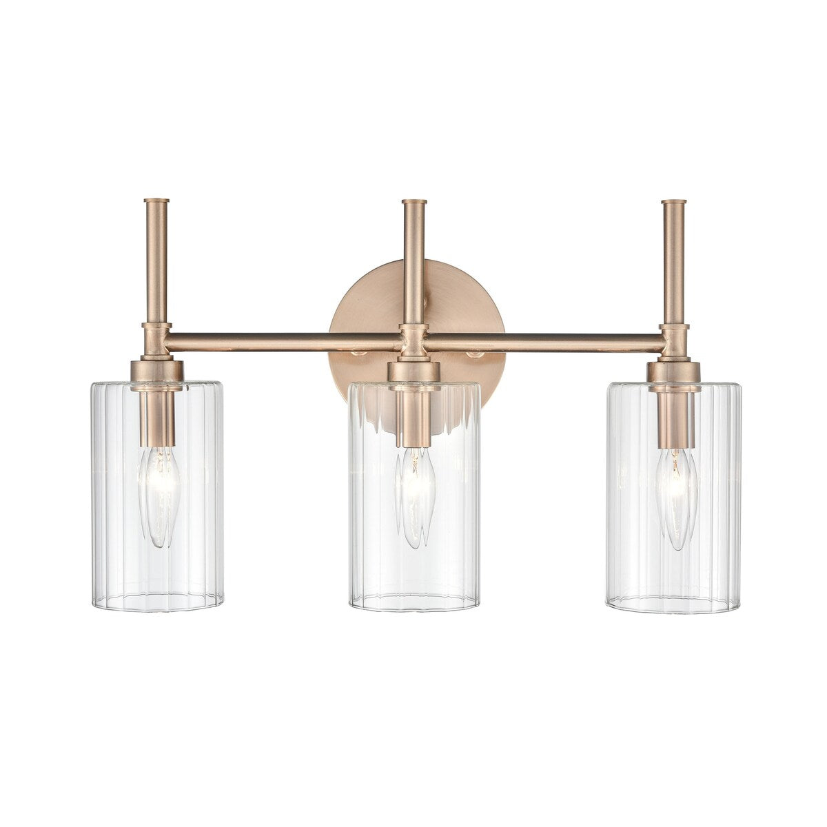 Millennium Lighting Lustre de salle de bain Chastine avec abat-jours en verre dépoli transparent