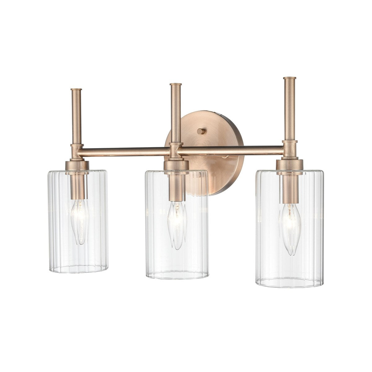 Millennium Lighting Lustre de salle de bain Chastine avec abat-jours en verre dépoli transparent
