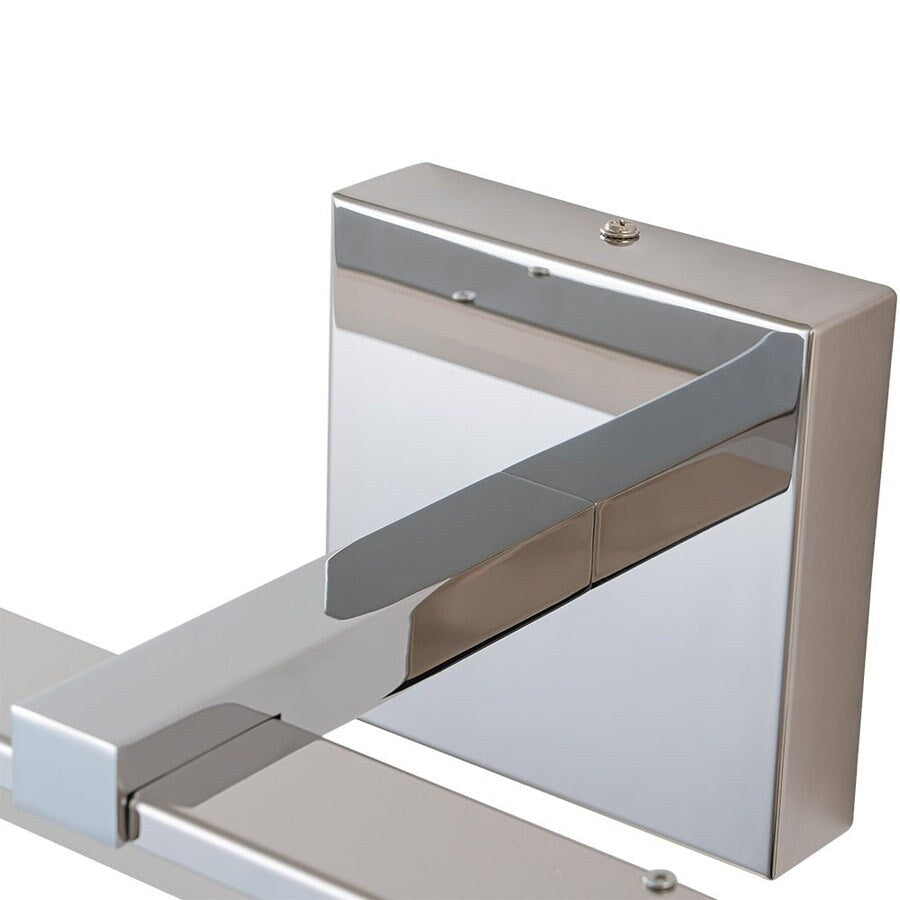 Barre lumineuse LED chromée à intensité variable, style minimaliste, pour meuble-lavabo