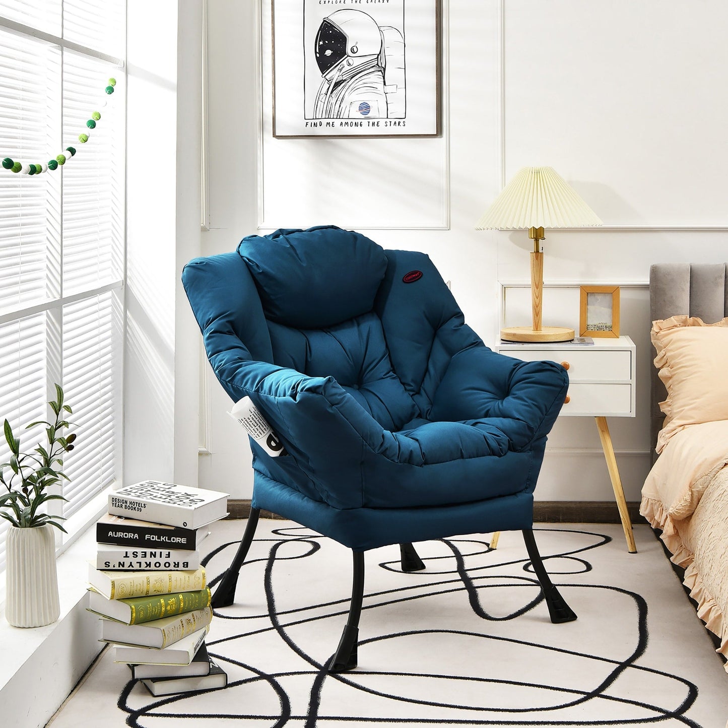 Fauteuil d'appoint moderne, fauteuil de salon, canapé individuel.