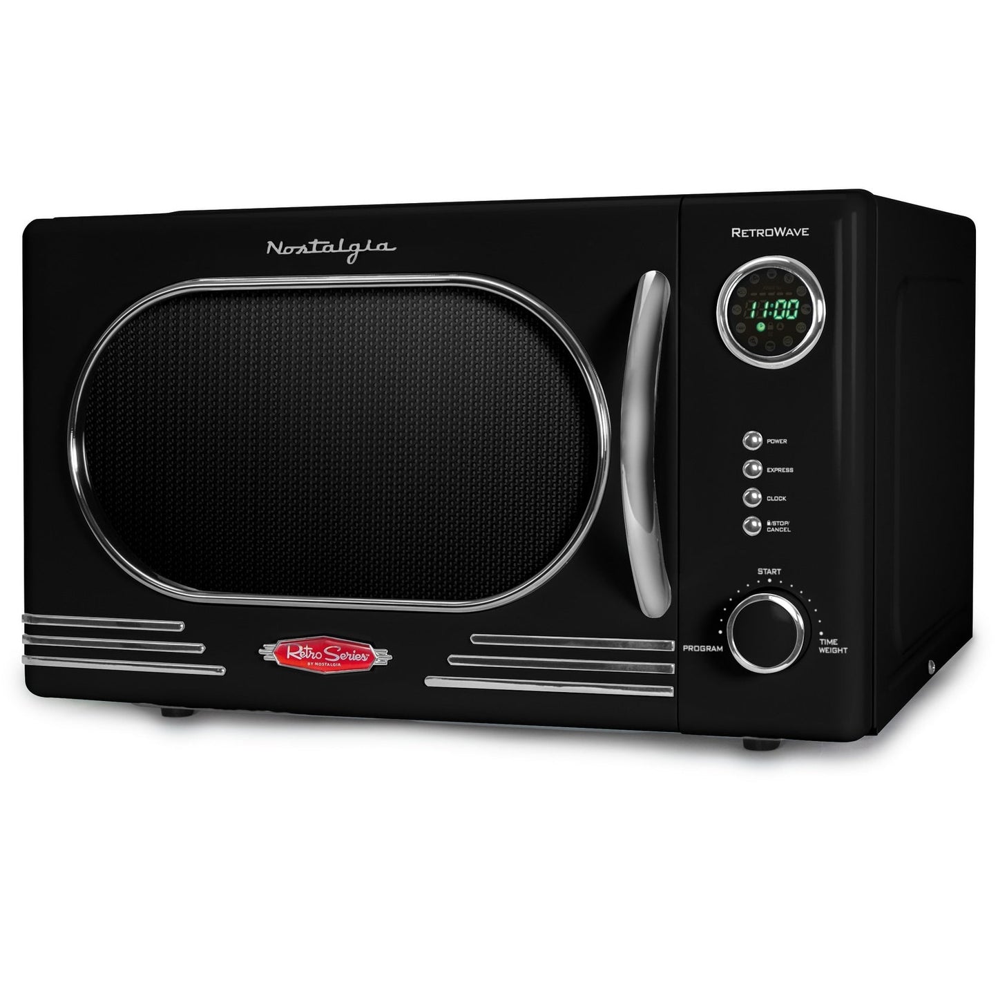 Nostalgia Retro Countertop Microwave 1.1 Cu Ft & 1000 Watt