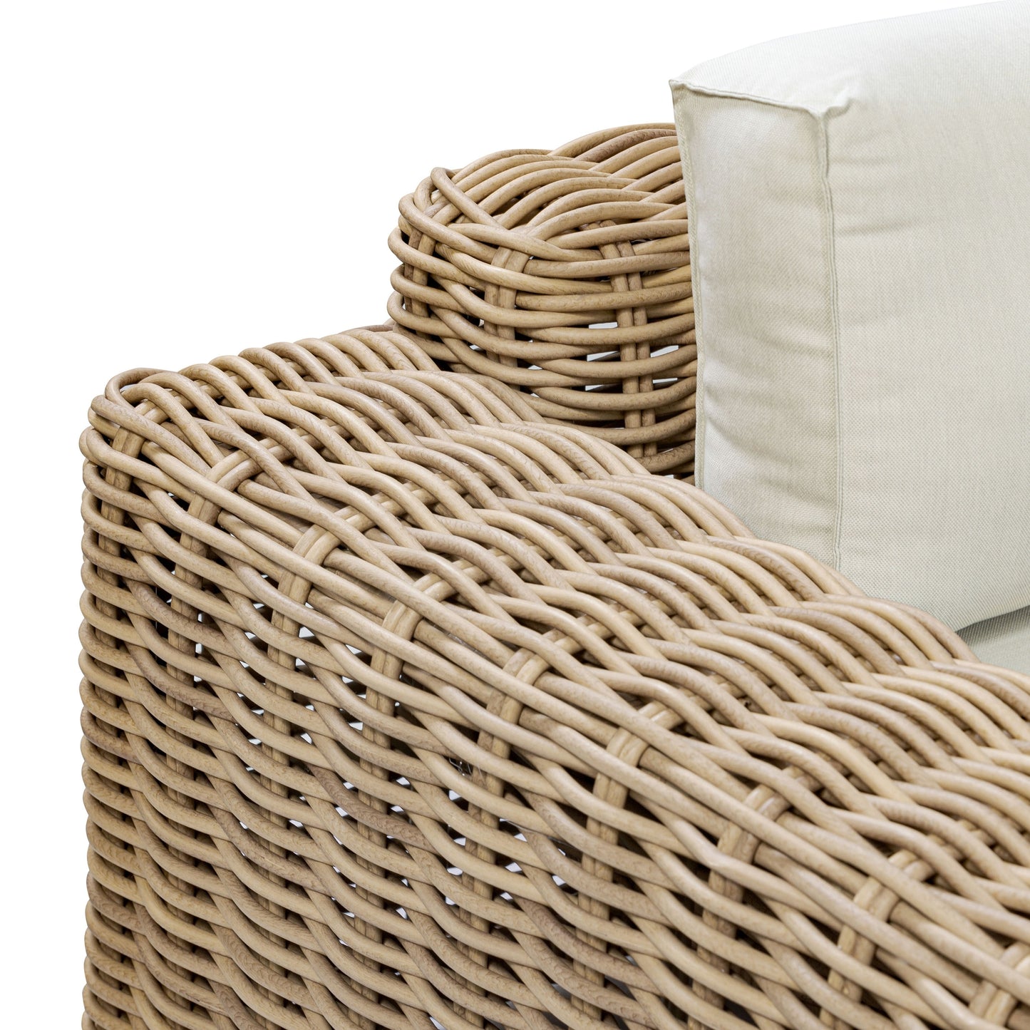 Ensemble d'assises d'angle d'extérieur/de terrasse Poly & Bark Puglia avec table basse