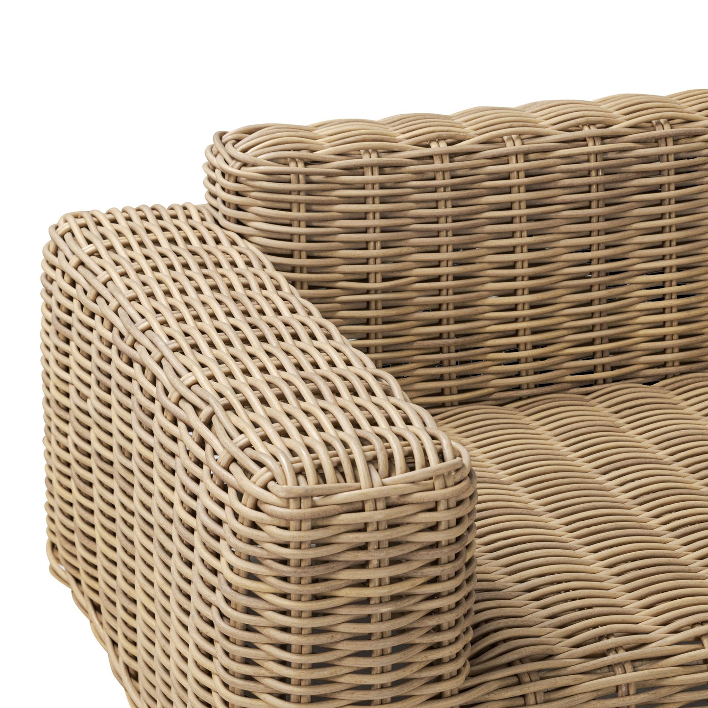 Ensemble d'assises d'angle d'extérieur/de terrasse Poly & Bark Puglia avec table basse