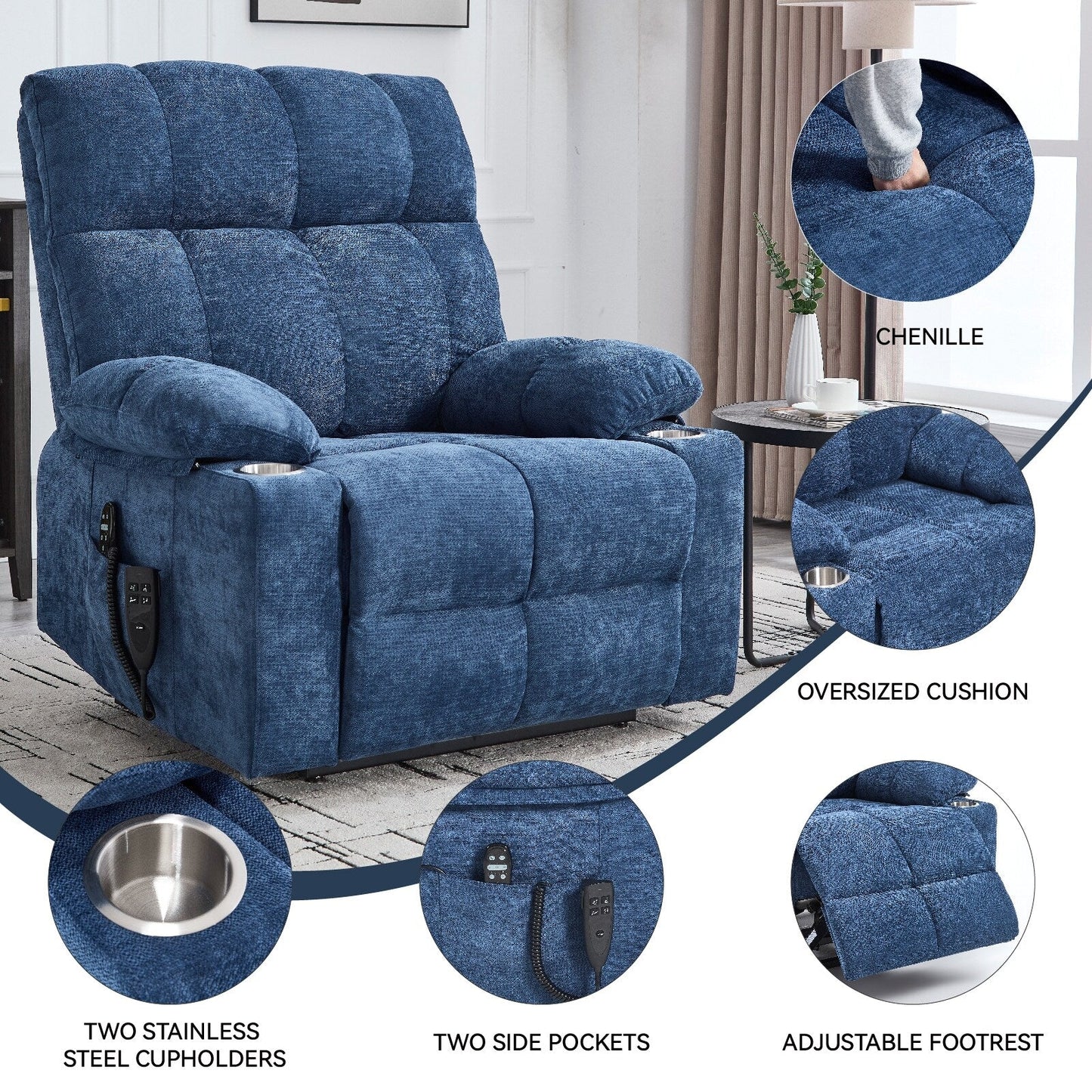 Fauteuil inclinable à levage électrique