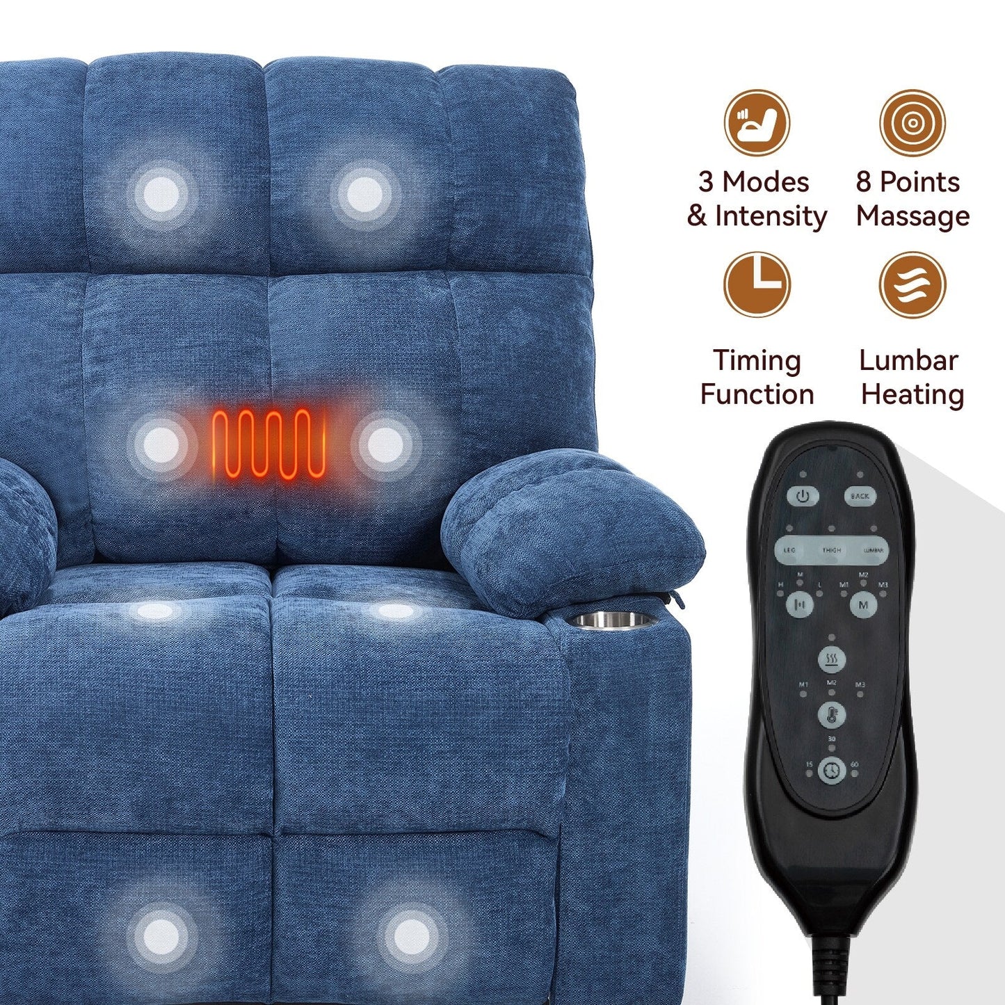 Fauteuil inclinable à levage électrique