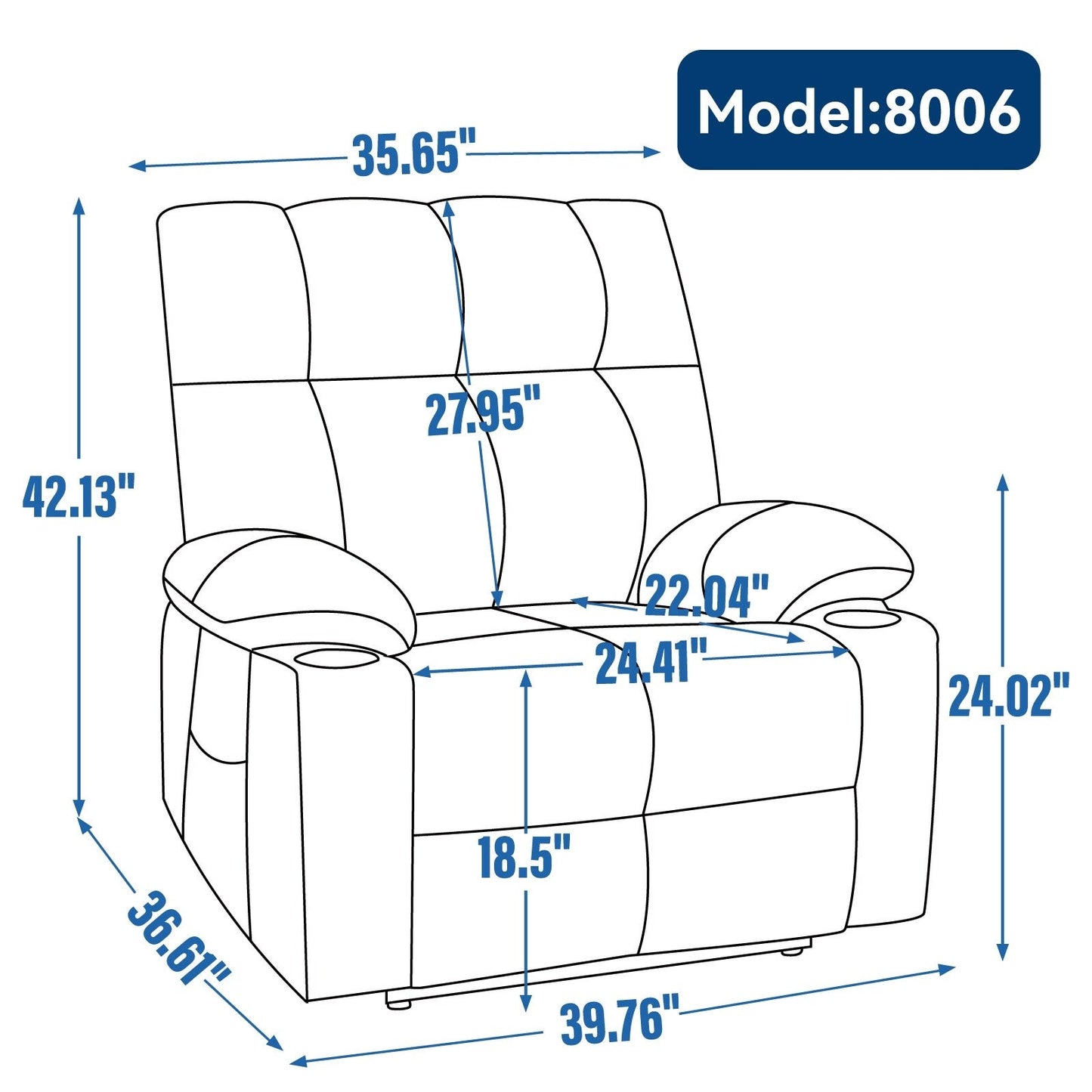 Fauteuil inclinable à levage électrique