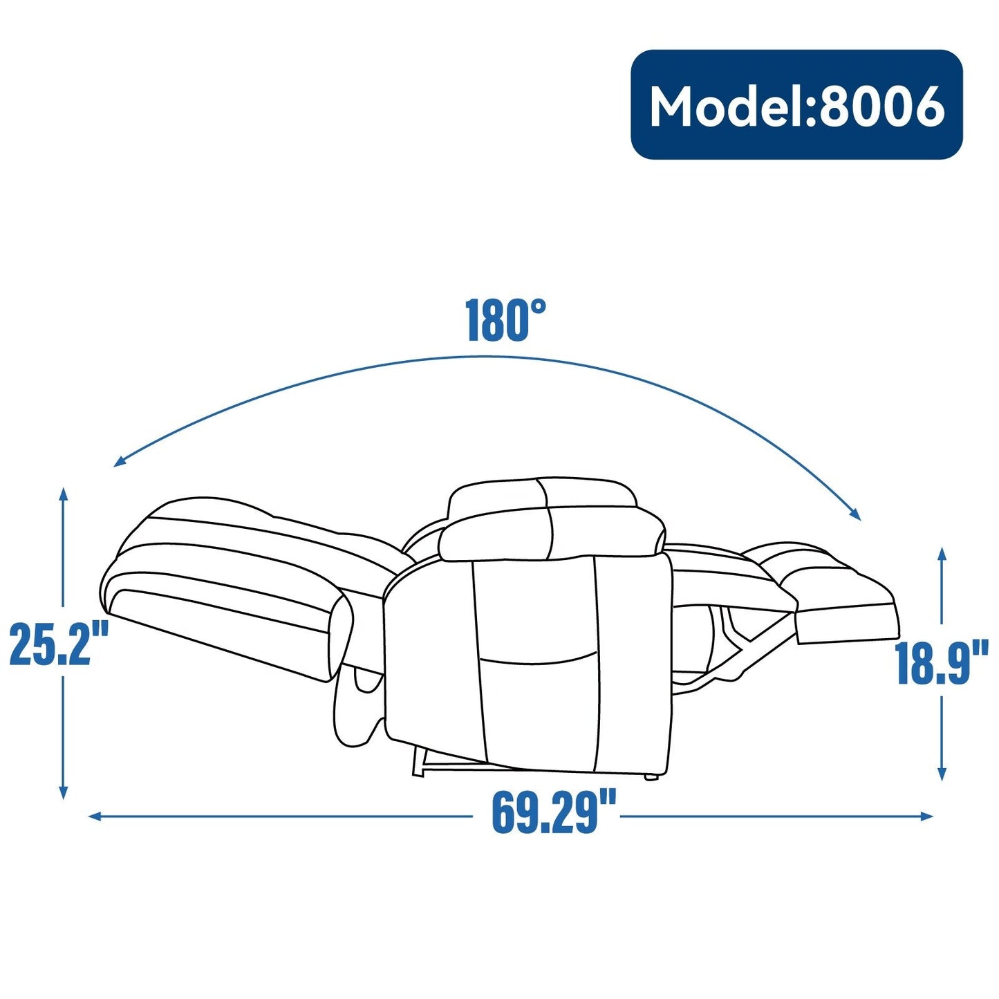 Fauteuil inclinable à levage électrique