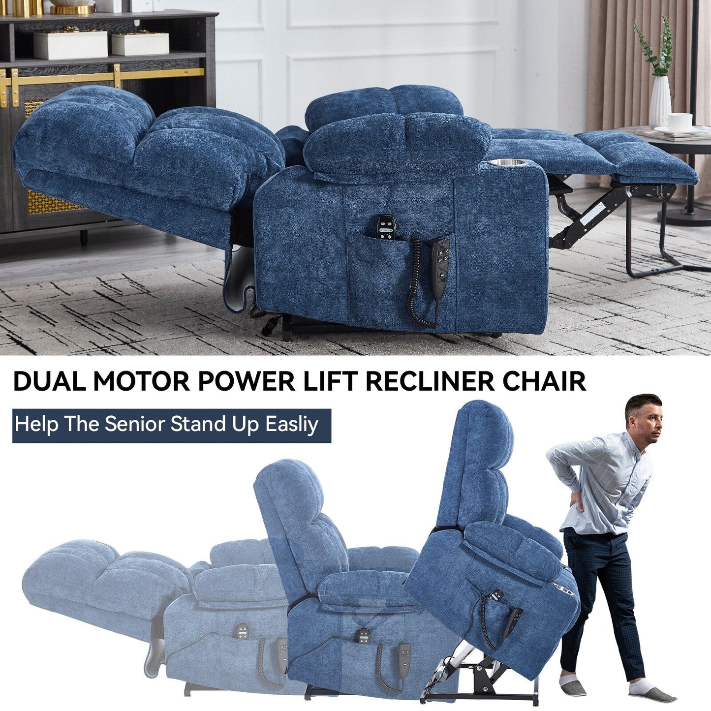 Fauteuil inclinable à levage électrique