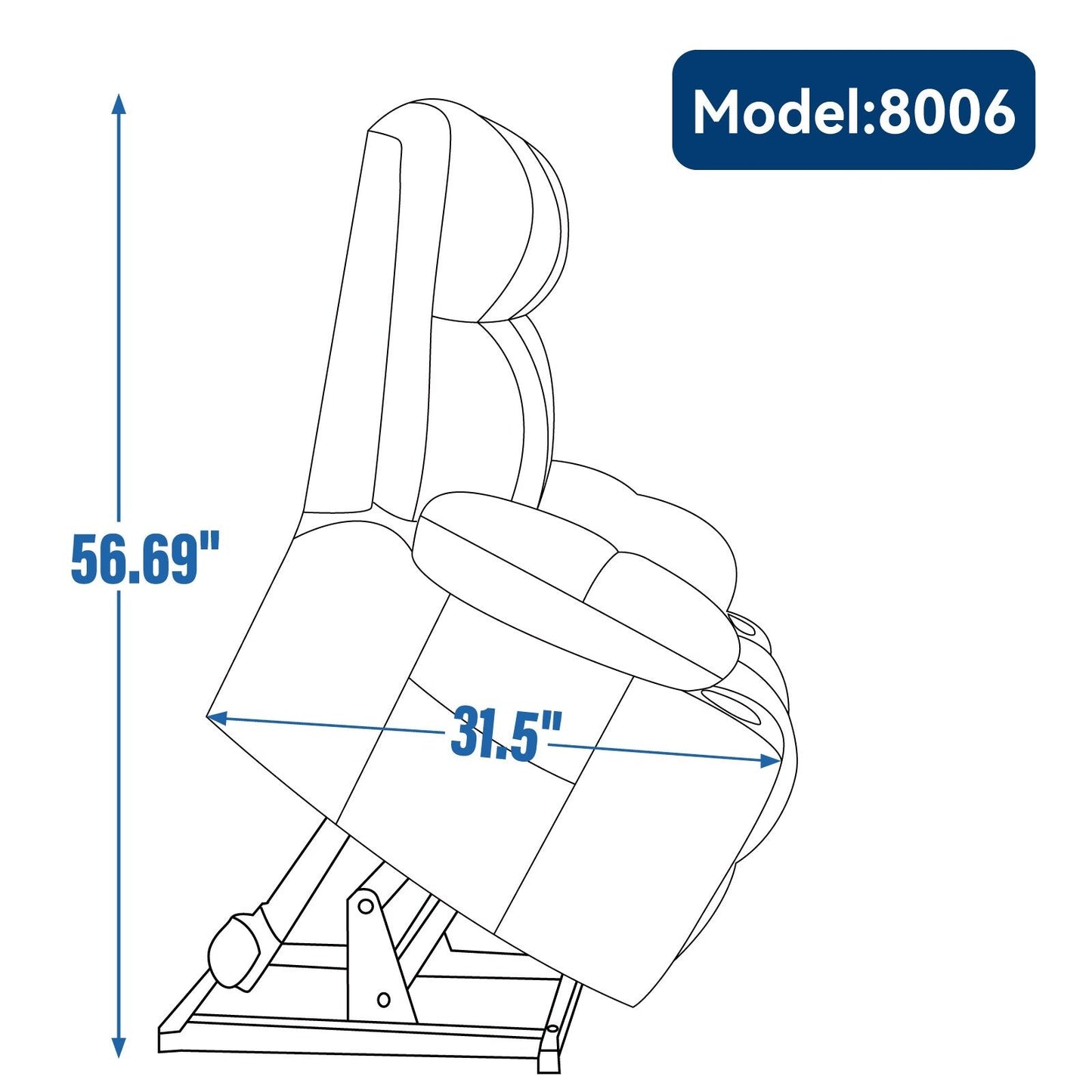 Fauteuil inclinable à levage électrique