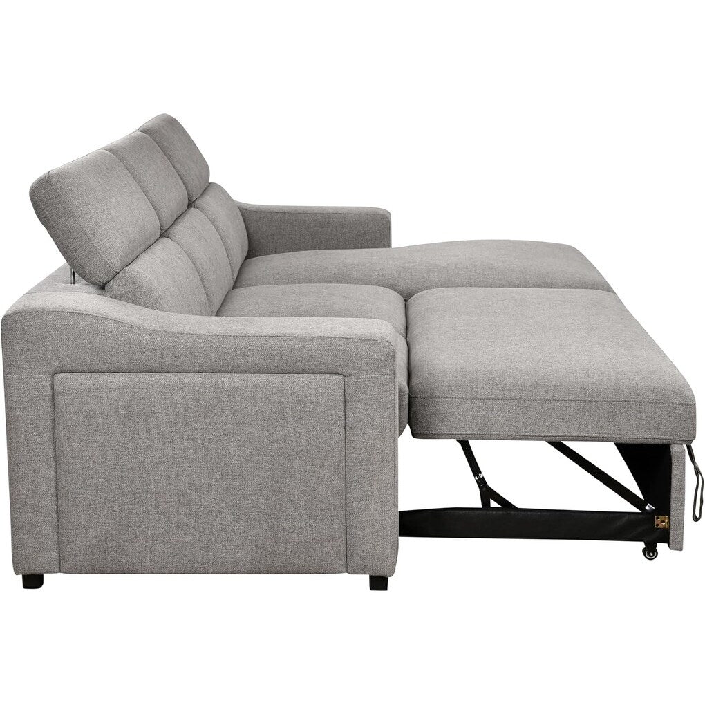 Canapé d'angle convertible Roomfitters 103 avec méridienne de rangement, accoudoirs réglables, canapé-lit en forme de L