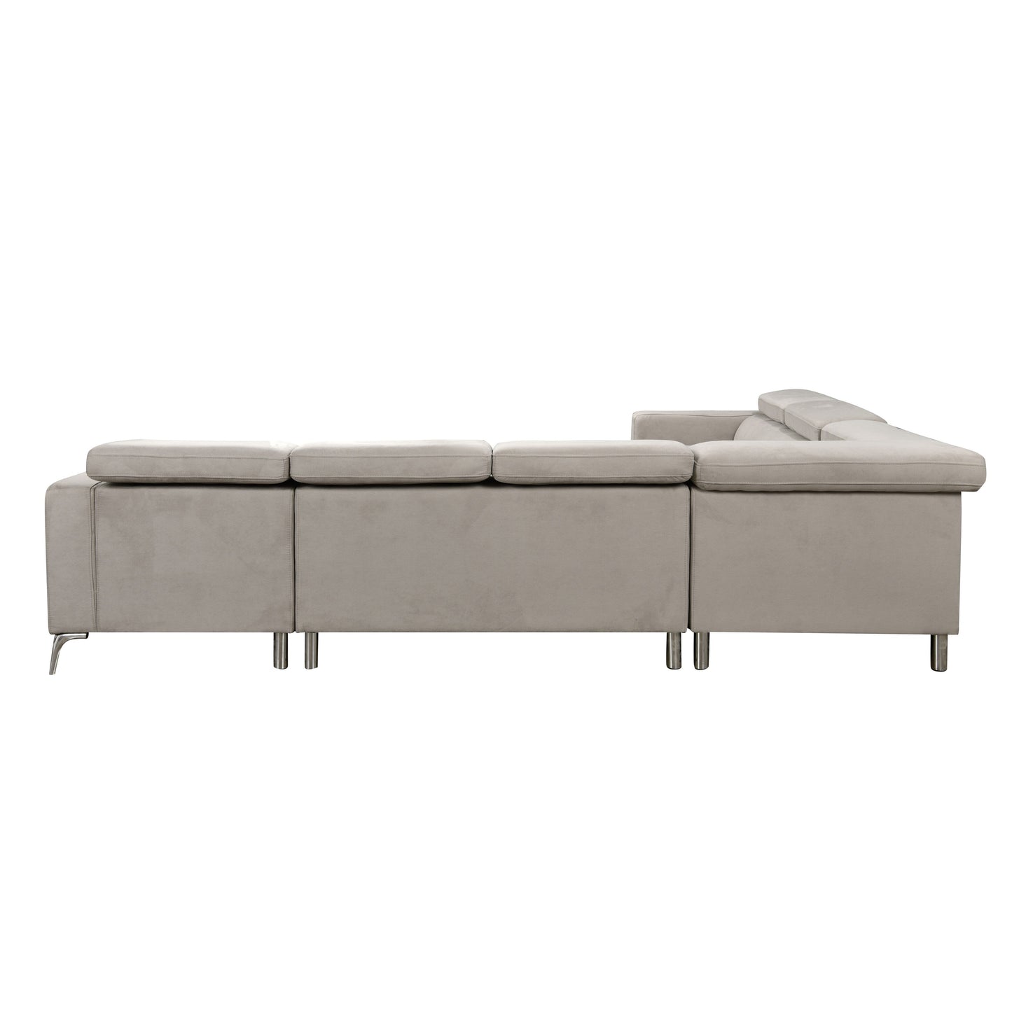 Roomfitters 122 Canapé d'angle surdimensionné avec rangement, canapé contemporain en forme de U à 7 places