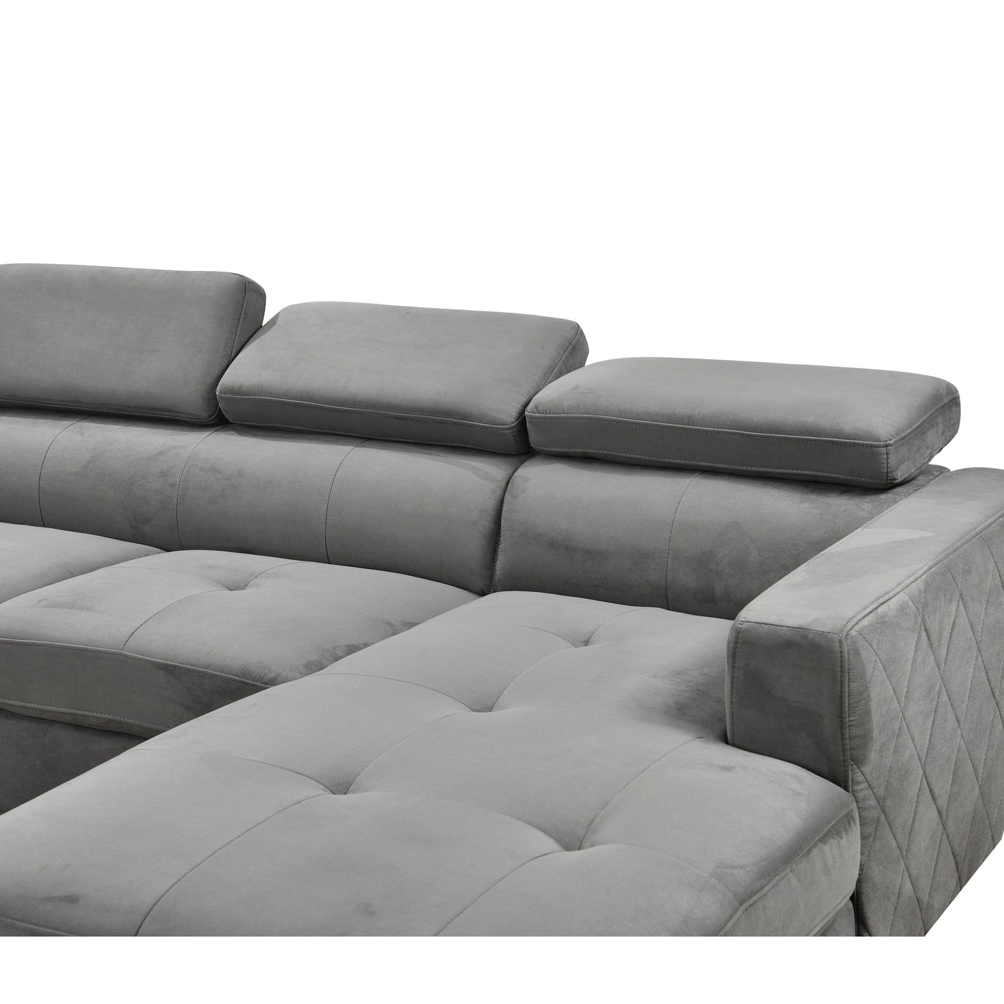 Roomfitters 122 Canapé d'angle surdimensionné avec rangement, canapé contemporain en forme de U à 7 places