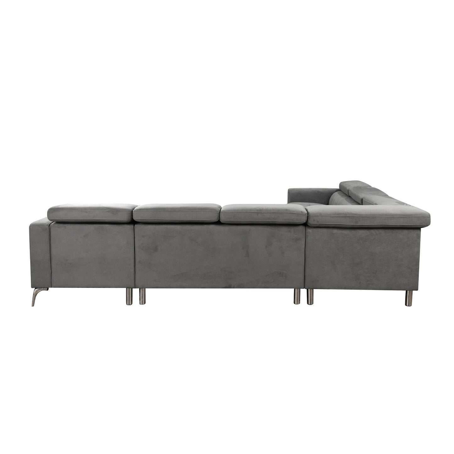 Roomfitters 122 Canapé d'angle surdimensionné avec rangement, canapé contemporain en forme de U à 7 places