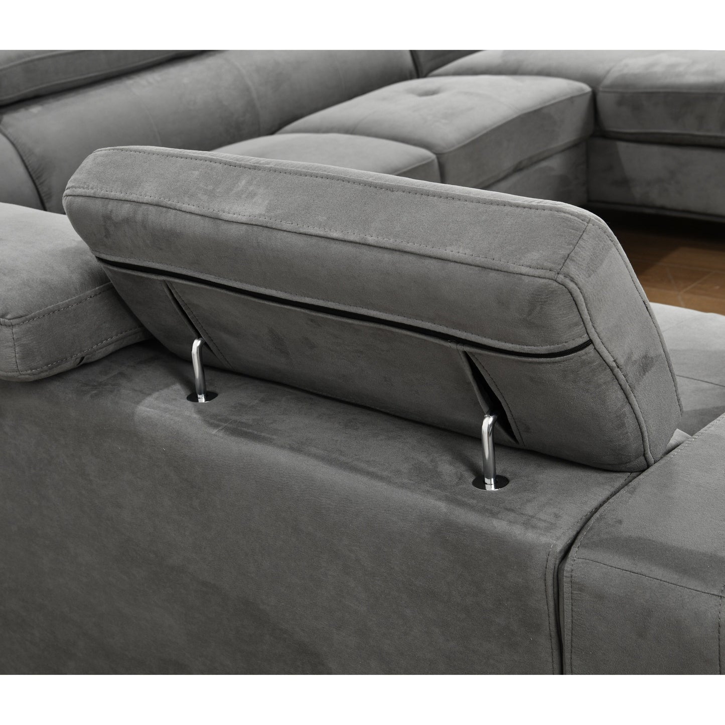 Roomfitters 122 Canapé d'angle surdimensionné avec rangement, canapé contemporain en forme de U à 7 places