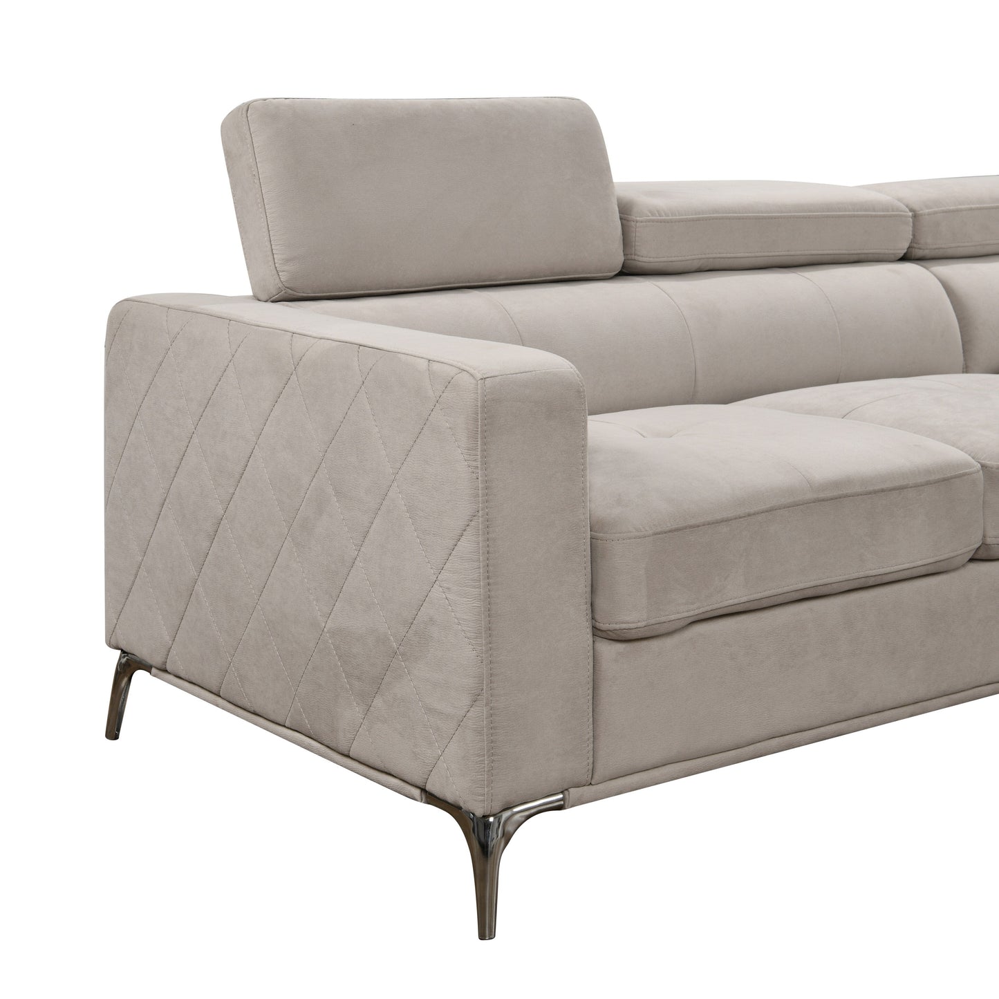 Roomfitters 122 Canapé d'angle surdimensionné avec rangement, canapé contemporain en forme de U à 7 places