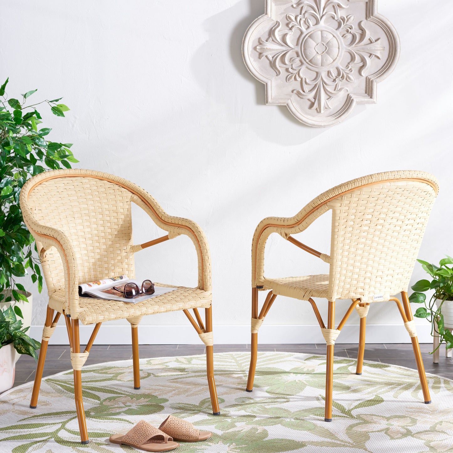 Fauteuil SAFAVIEH Doreth (lot de 2) - 58,4 x 91,4 x 63,5 cm (LxlxH)
