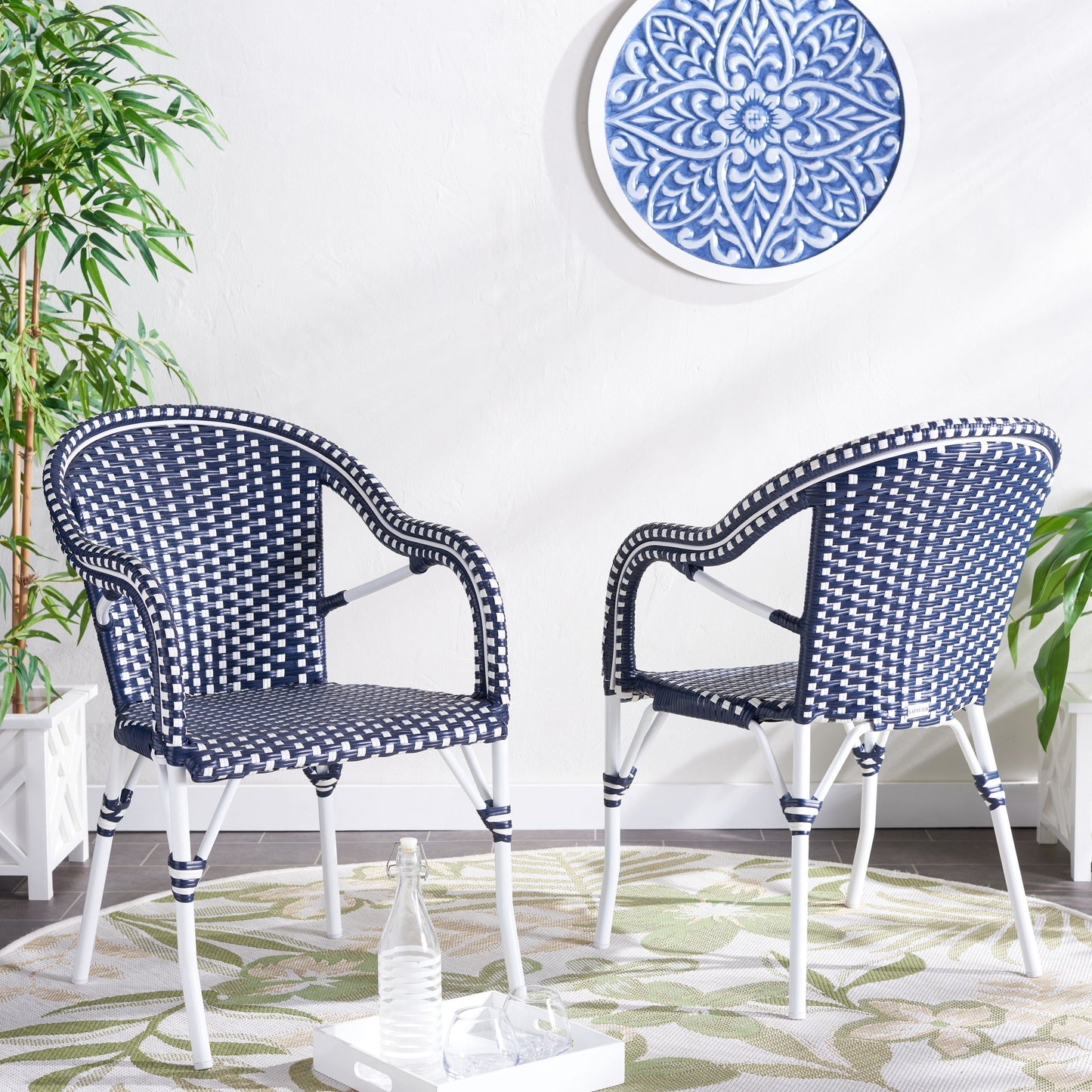 Fauteuil SAFAVIEH Doreth (lot de 2) - 58,4 x 91,4 x 63,5 cm (LxlxH)
