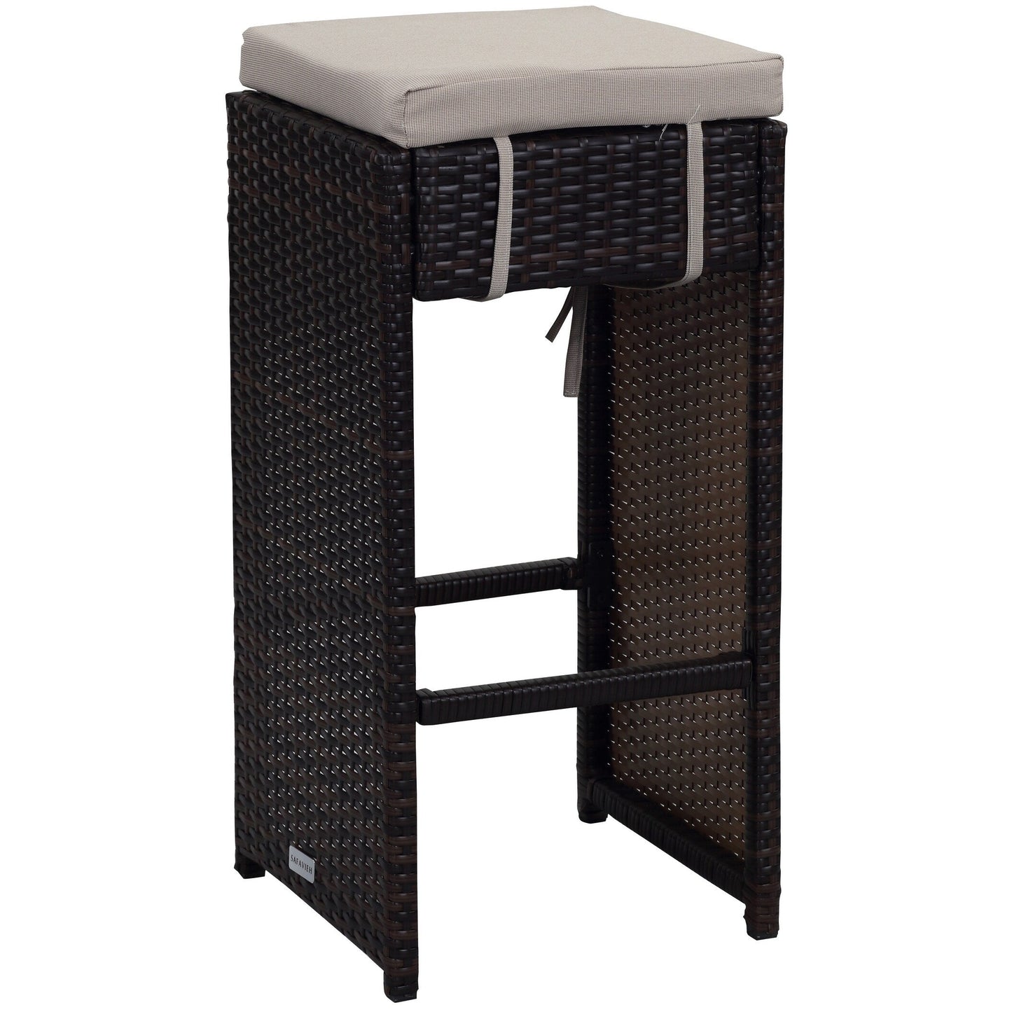 Ensemble de bar pour extérieur Euda de SAFAVIEH (7 pièces) - 74L x 150P x 107H (cm)