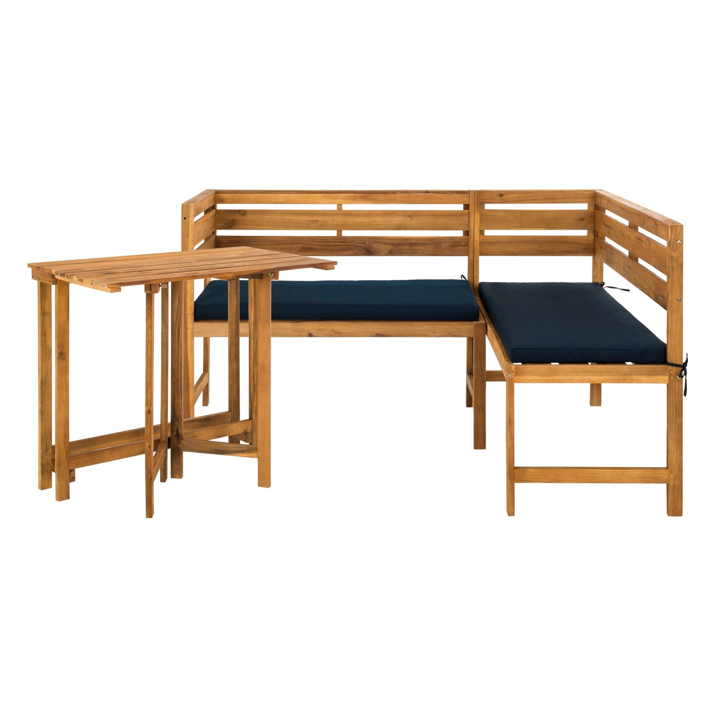 Ensemble de salon d'extérieur d'angle pour balcon Kenna 3 pièces de SAFAVIEH - 39L x 19P x 33H (mesures en pouces)