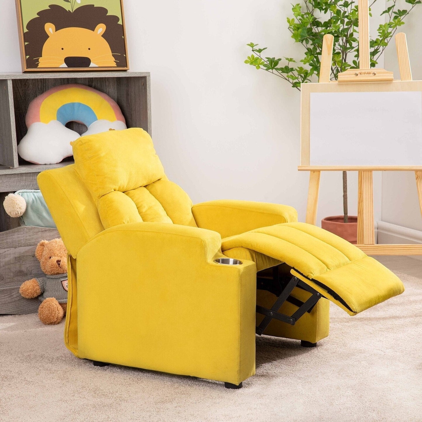 Magic Seats pour super-héros et princesses, siège reclinable super luxueux pour enfants avec repose-pieds, repose-tête et 2 porte-gobelets.