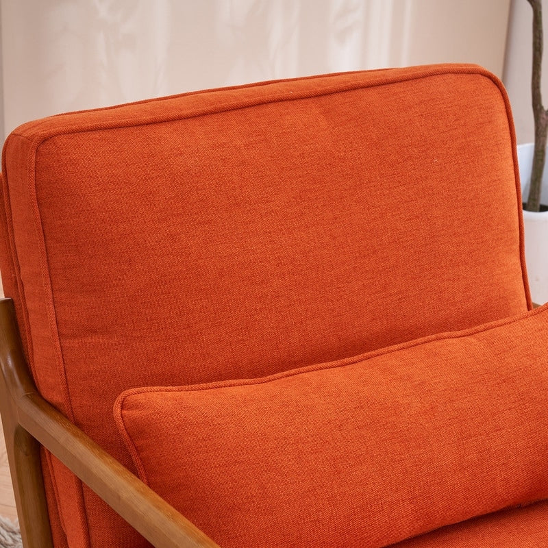 Fauteuil d'appoint capitonné de style moderne du milieu du siècle
