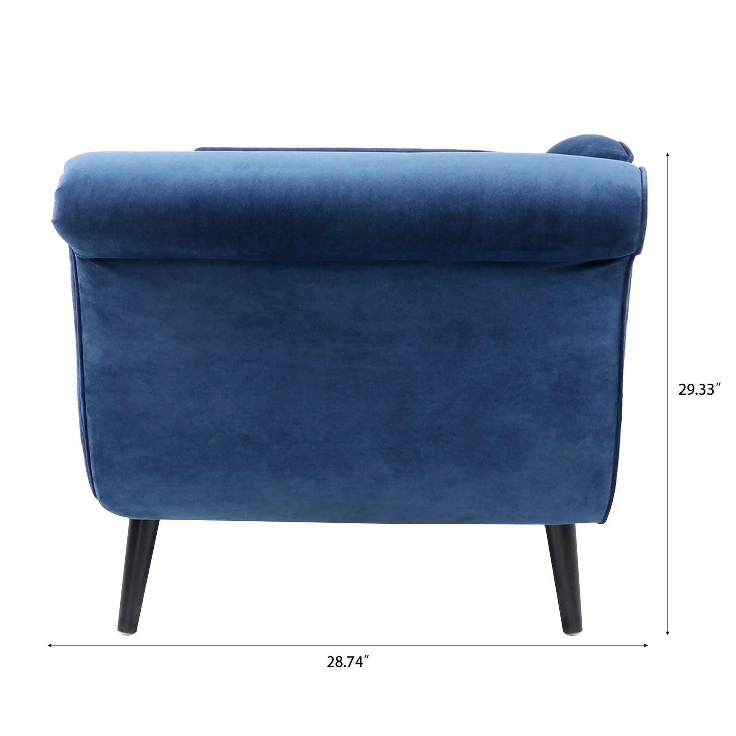 Chaise longue vintage avec accoudoirs enroulés de Christopher Knight Home