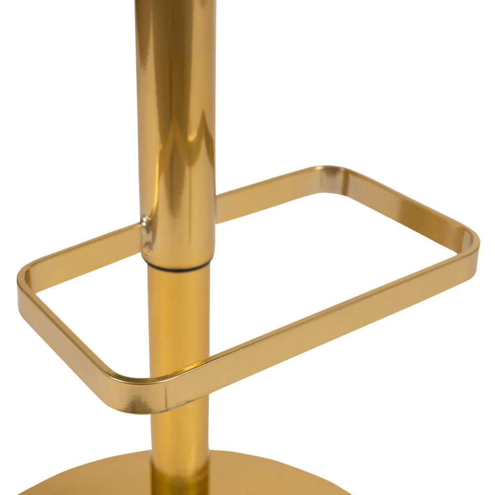 Tabouret de bar moderne rembourré et à hauteur réglable avec dossier arrondi