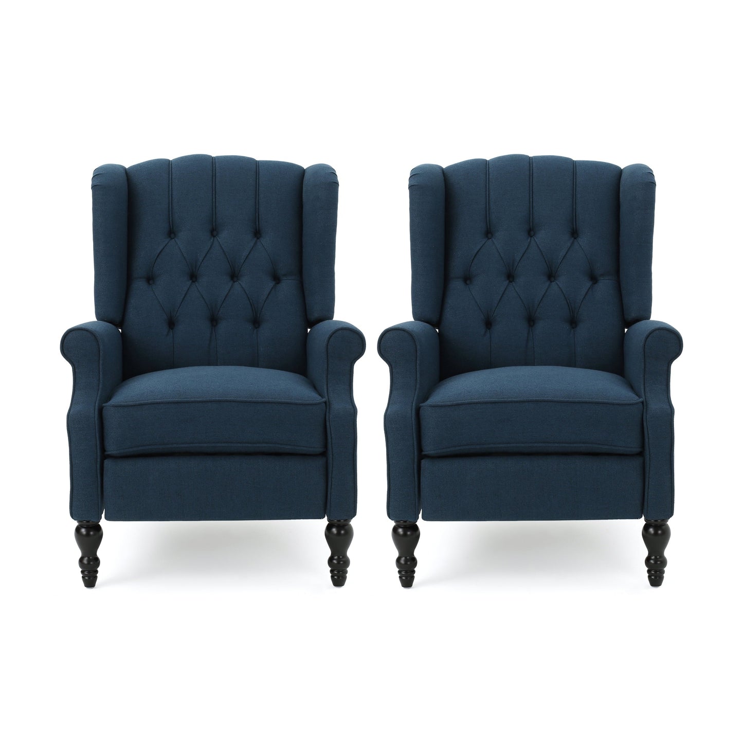 Fauteuils inclinables Walter en tissu capitonné (lot de 2) par Christopher Knight Home