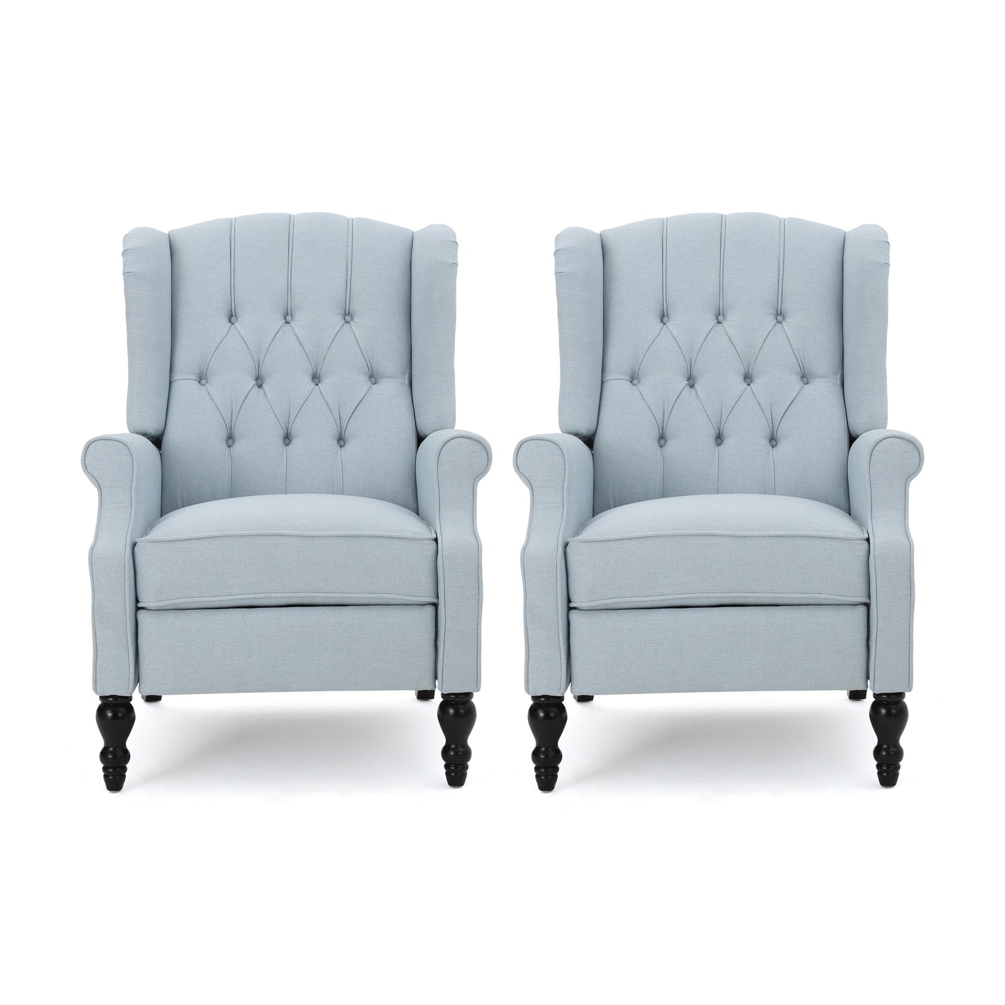 Fauteuils inclinables Walter en tissu capitonné (lot de 2) par Christopher Knight Home
