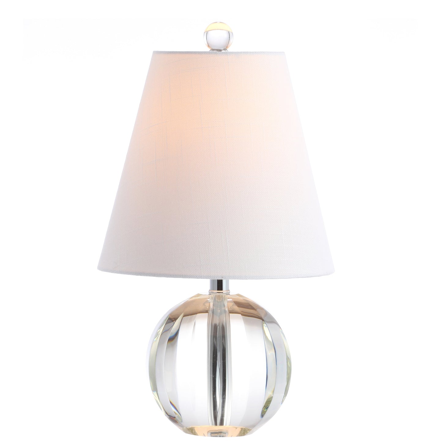 Lampe de table LED Goddard à boule de cristal/métal de 16 pouces, par JONATHAN Y