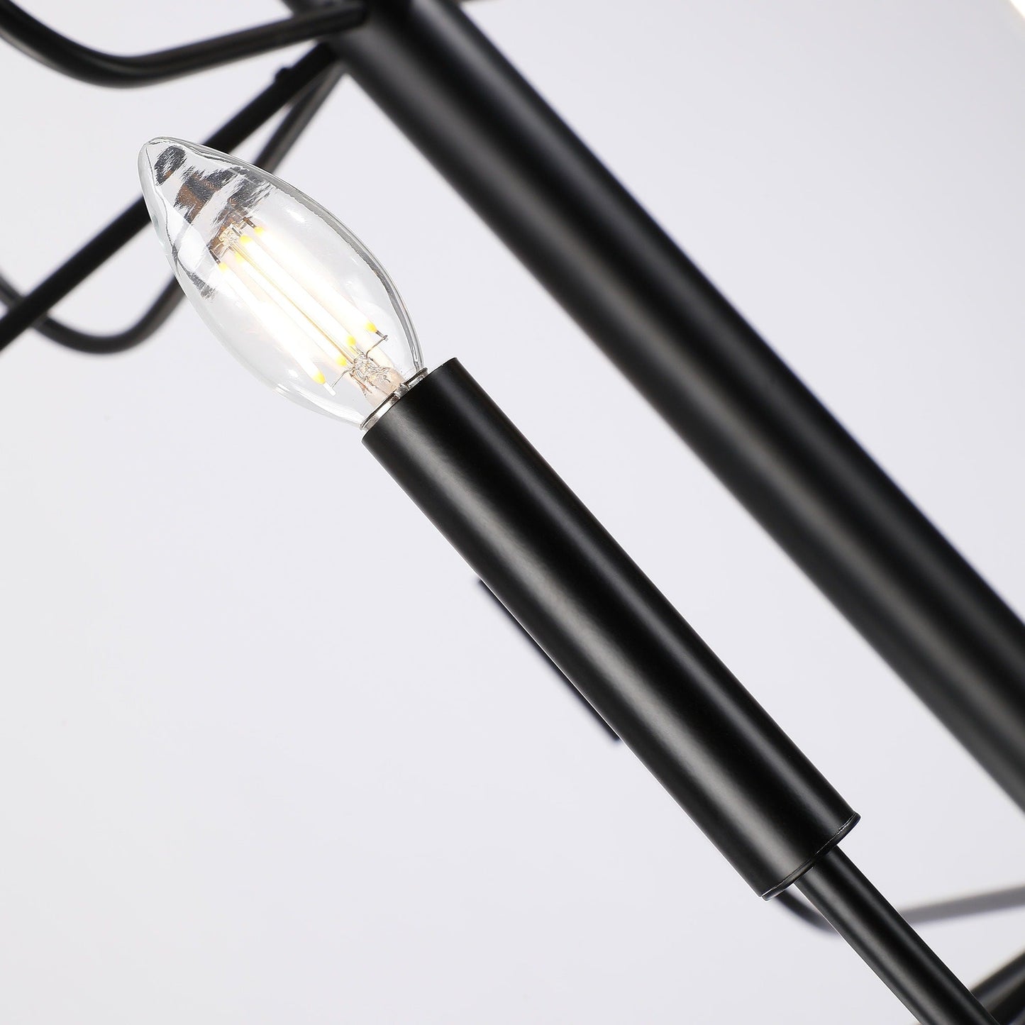 Luminaire minimaliste à 15 lumières, style bougeoir, design ancien à 2 niveaux - 48