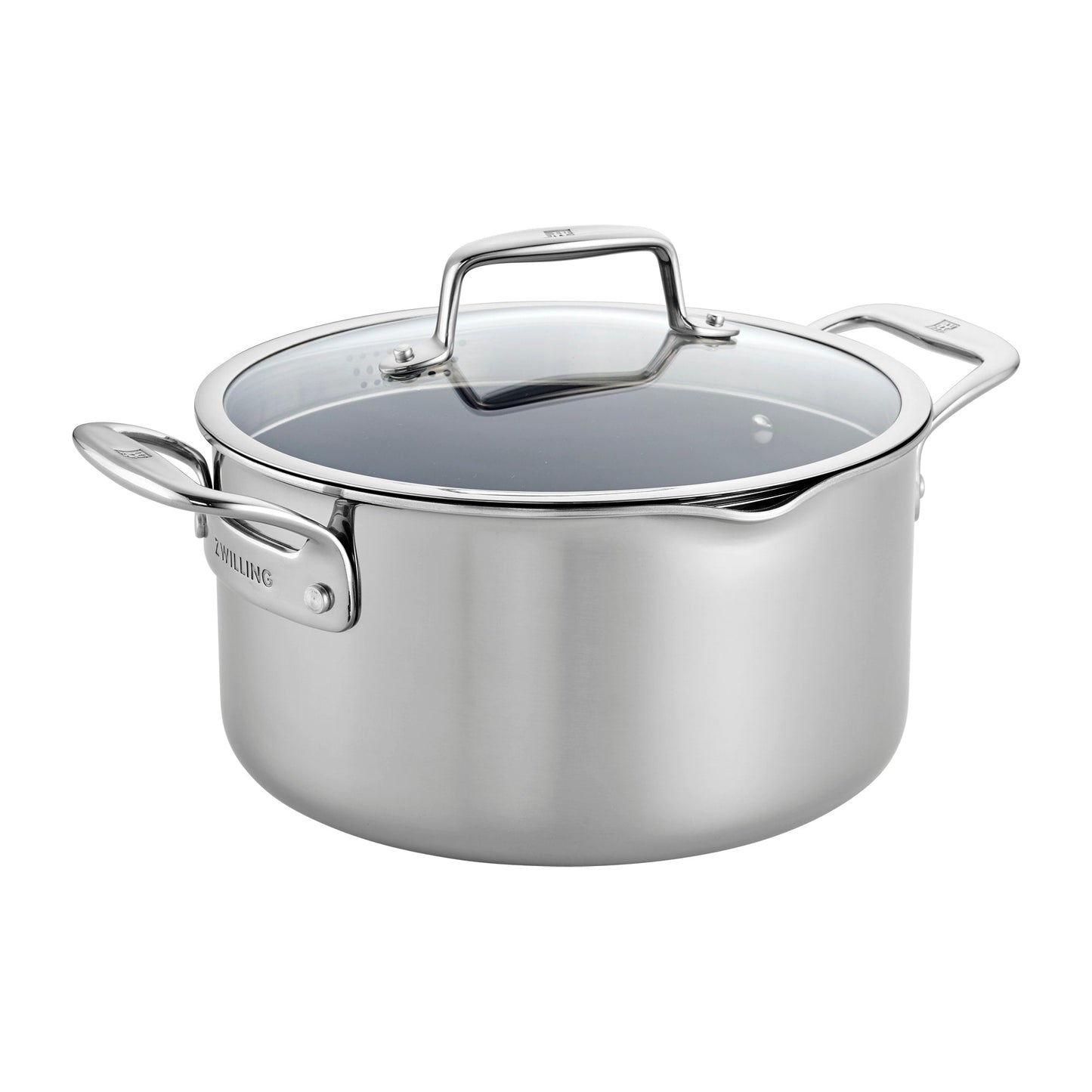 Pochette de cuisson ZWILLING Clad CFX en acier inoxydable et céramique antiadhésive, 6 qt