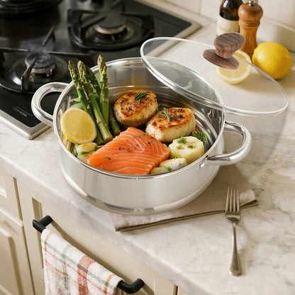 Ensemble de 17 pièces de cuisine en granit, ensemble de casseroles et de poêles antiadhésives.