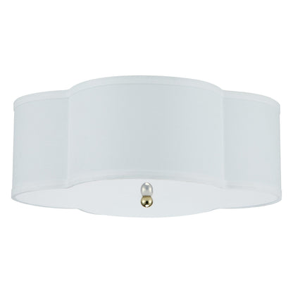 Applique murale encastrée à 2 lumières, blanc lin, avec diffuseur acrylique