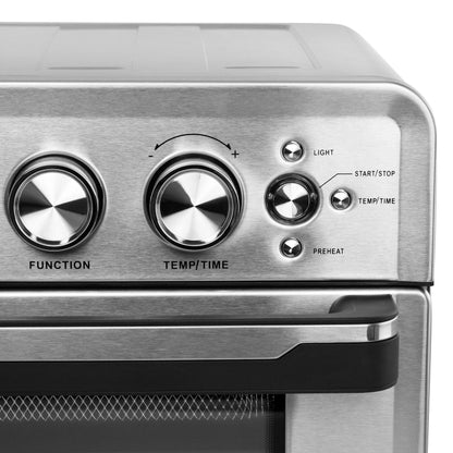 Friteuse à air multifonction avec 21 programmes préprogrammés et fonction four à griller