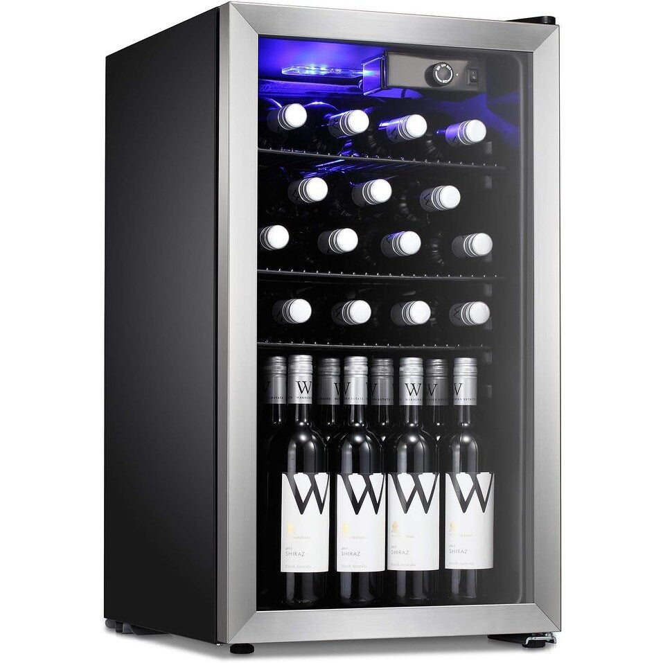 Cave à vin/réfrigérateur à boissons/mini-réfrigérateur pour 26 bouteilles - 17,52*19,29*31,18 pouces