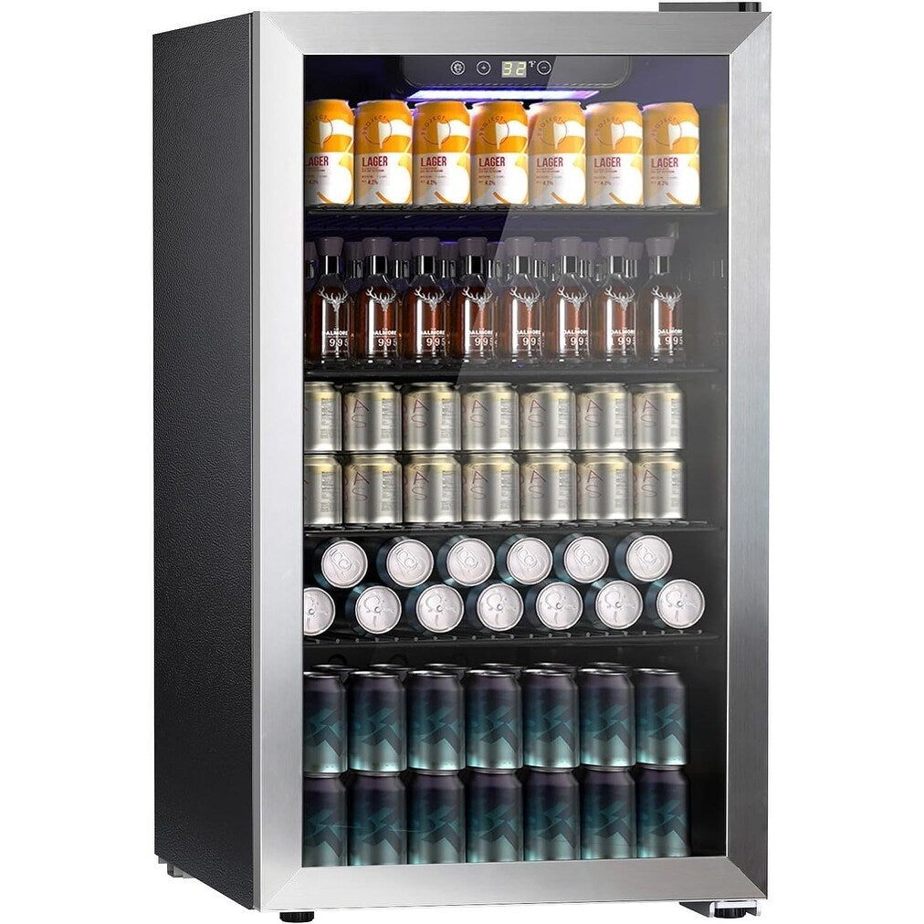 Cave à vin/réfrigérateur à boissons/mini-réfrigérateur pour 26 bouteilles - 17,52*19,29*31,18 pouces