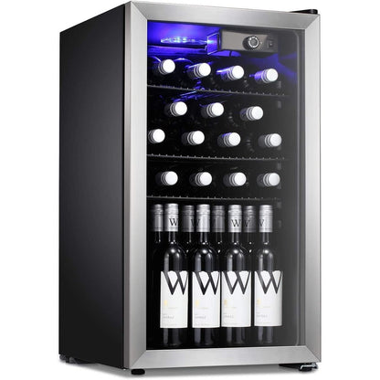 Cave à vin/réfrigérateur à boissons/mini-réfrigérateur pour 26 bouteilles - 17,52*19,29*31,18 pouces