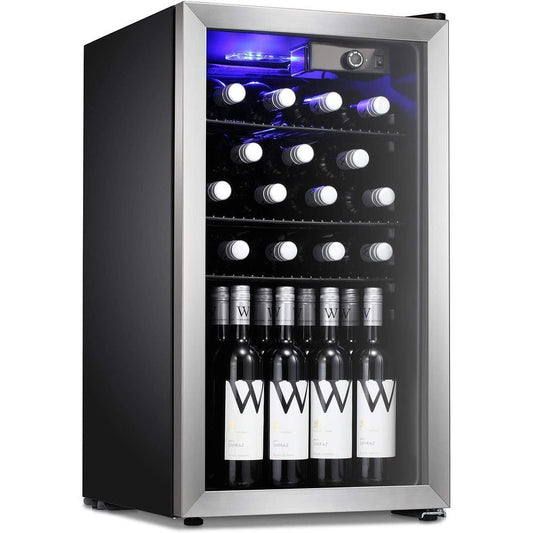 Cave à vin/réfrigérateur à boissons/mini-réfrigérateur pour 26 bouteilles - 17,52*19,29*31,18 pouces