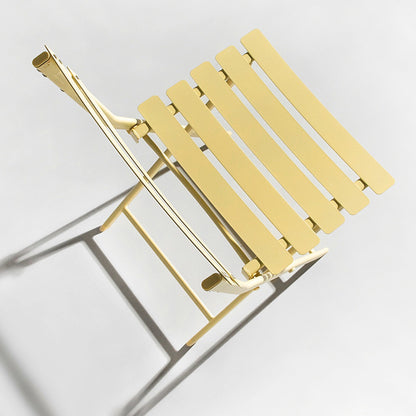 Ensemble de bistro minimaliste pour terrasse, 3 pièces, comprenant une table ronde et des chaises pliantes - Ensemble-de-bistro-pour-terrasse-3-pieces