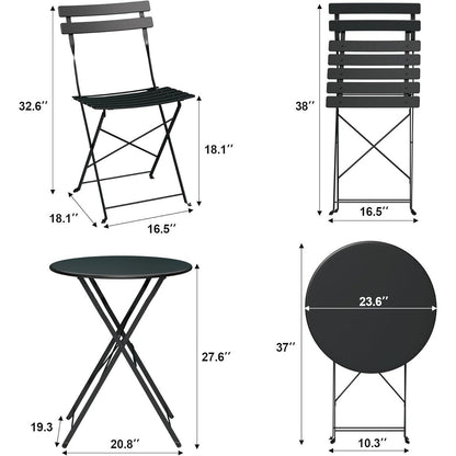 Ensembles de bistro pour terrasse en 3 pièces