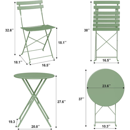 Ensembles de bistro pour terrasse en 3 pièces