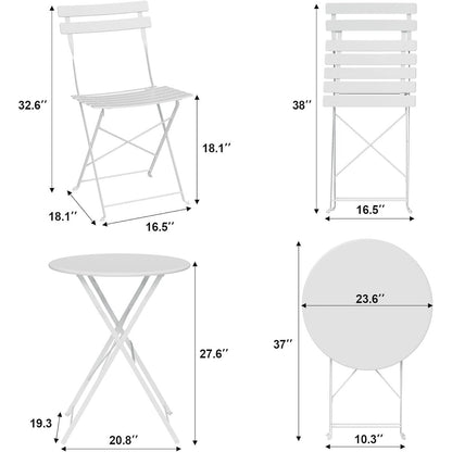 Ensembles de bistro pour terrasse en 3 pièces